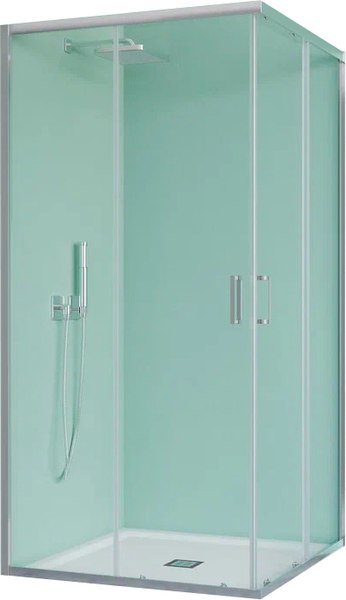 Душевой уголок Benetto BEN_901_SL_C 1950x900x900 - фото