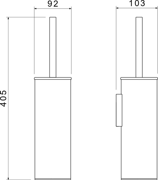 Ершик для унитаза Aquatek Европа AQ4611BG