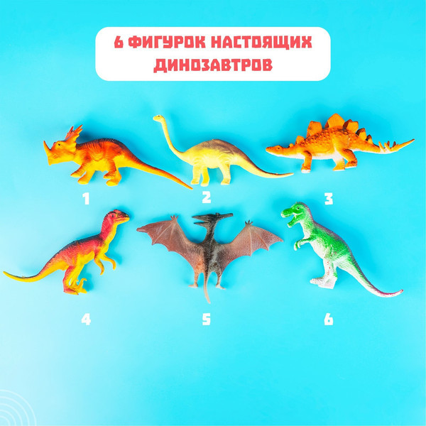 Набор фигурок игровых Sima-Land Динозавры 828-D9 / 1533642