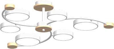 Люстра LED4U L3207-840 WH