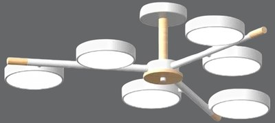 Люстра LED4U L3208-800 WH - фото