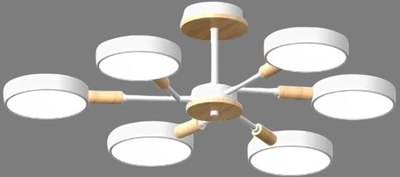 Люстра LED4U L3218-740 WH - фото