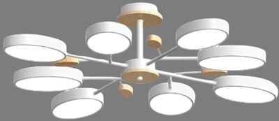 Люстра LED4U L3221-850 WH - фото