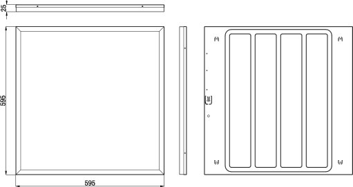 Панель светодиодная ЭРА SPO-1-40-4K-M-EM / Б0065283