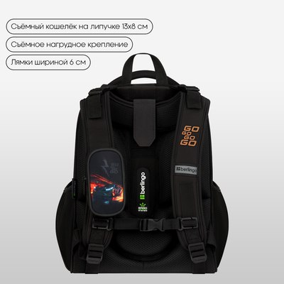 Школьный рюкзак Berlingo Expert. Faster Than The Flame / RU-EX-1105