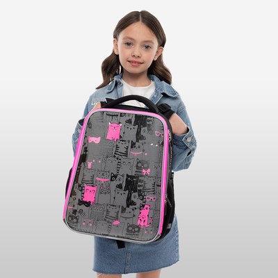 Школьный рюкзак Berlingo Expert. Happy Cats / RU-EX-1104