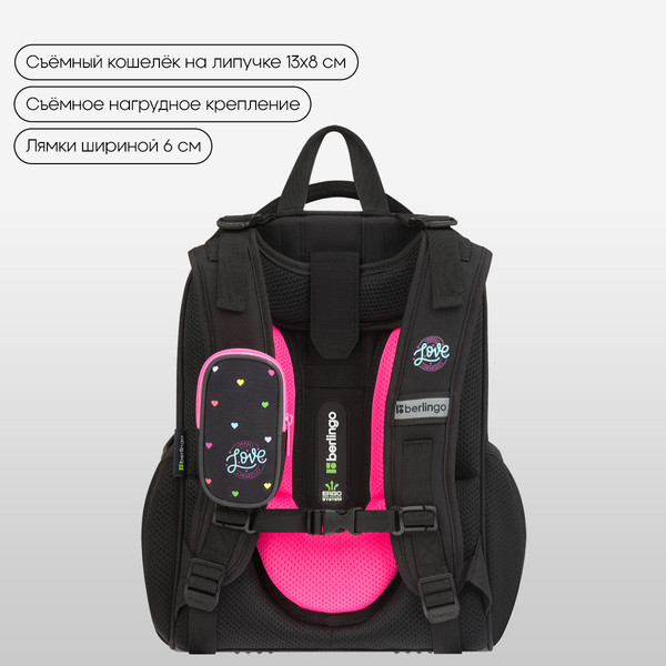 Школьный рюкзак Berlingo Expert. Love Yourself / RU-EX-1110