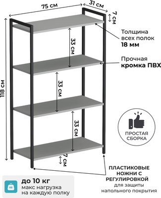 Стеллаж Макс Стайл СтМ-750