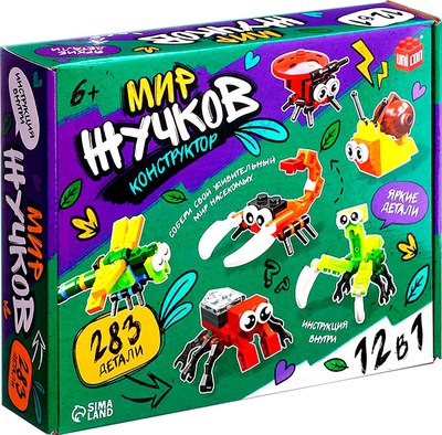 Конструктор Unicon Мир Жучков. 12в1 59200 / 10724805 - фото