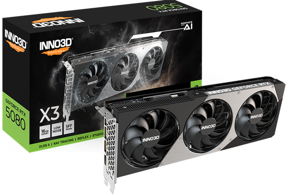 Видеокарта Inno3D GeForce RTX 5080 X3 16G (N50803-16D7-176068N)