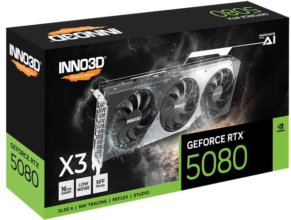Видеокарта Inno3D GeForce RTX 5080 X3 16G (N50803-16D7-176068N)