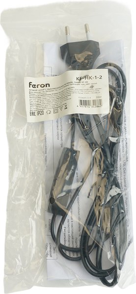 Шнур сетевой Feron KF-HK-1-2 / 51041