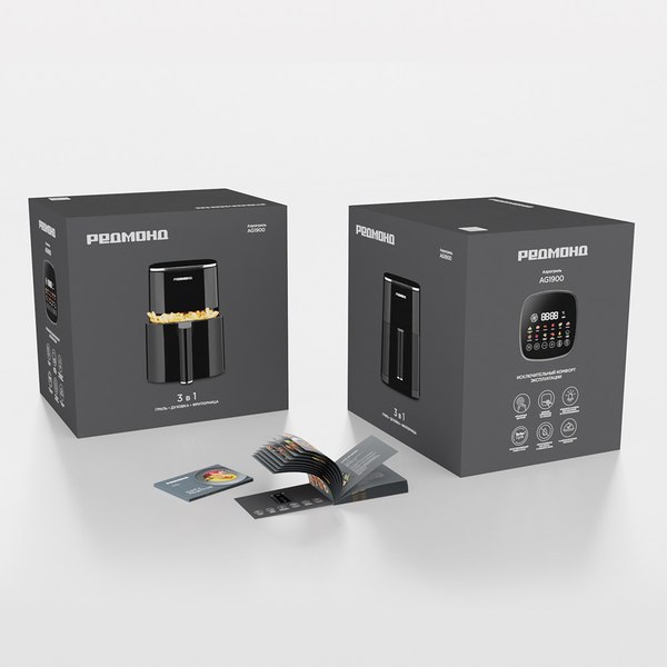 Аэрогриль Redmond AG1900 (черный)