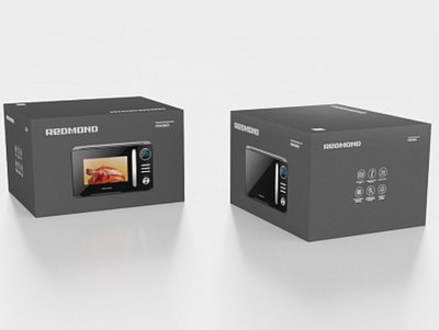 Микроволновая печь Redmond MW2901 (черный/серебристый)