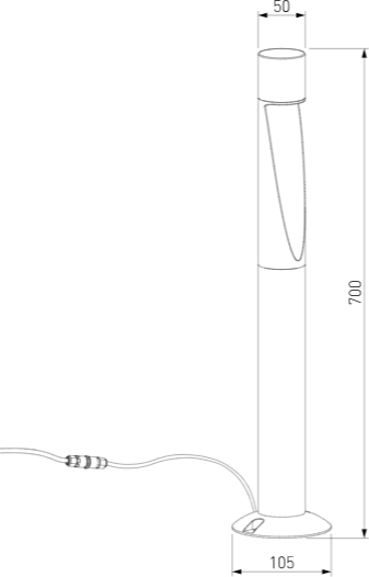 Светильник уличный Elektrostandard Recess 35177/F