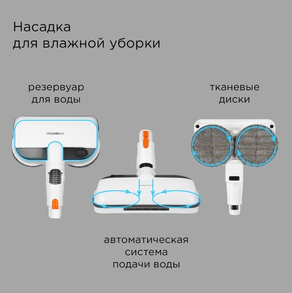 Вертикальный пылесос Redmond VH1318 Pro Max (белый)