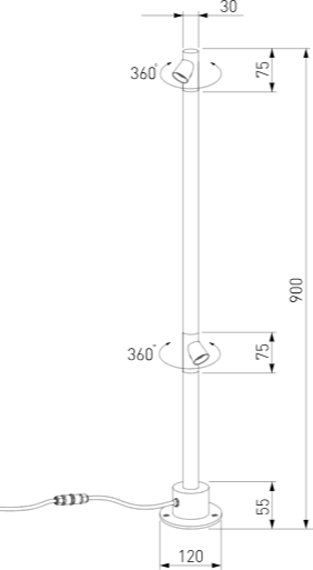 Светильник уличный Elektrostandard Rone 35175/F 3000K