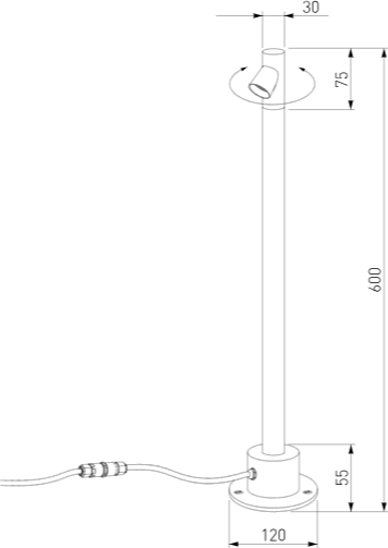 Светильник уличный Elektrostandard Rone 35175/S 3000K
