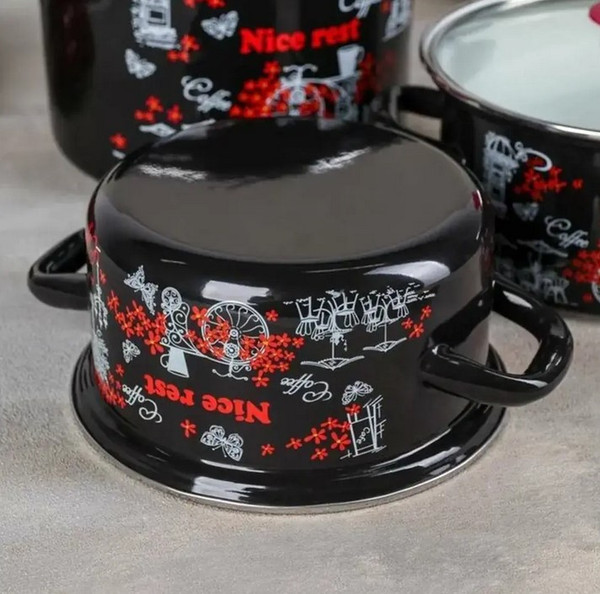 Набор кастрюль КМЗ Отдых-5-1-Люкс / 92315