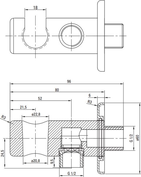 Душевая система со смесителем Deante Box BXYZDEBT