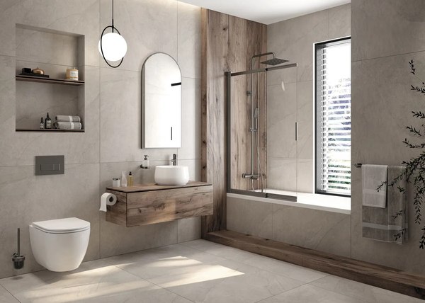 Стеклянная шторка для ванны Deante Prizma KTJ D73R