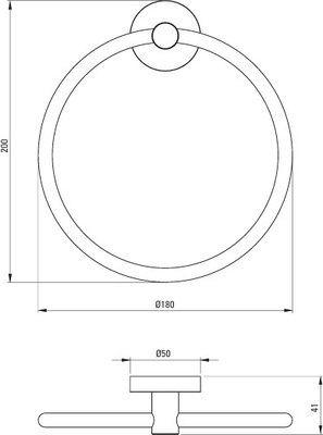 Кольцо для полотенца Deante Jasmin ADJ 0611
