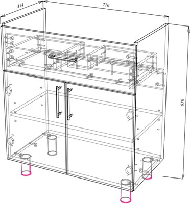 Тумба под умывальник Garda Alba-69 800