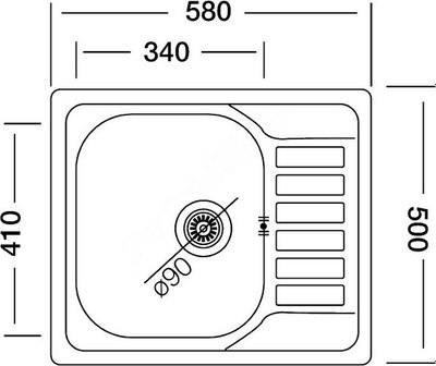 Мойка кухонная КромРус EC 296 RUS