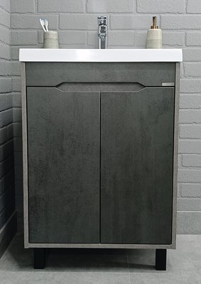 Тумба под умывальник Домино Classica 70 Loft без ящика DL5607T (бетон)
