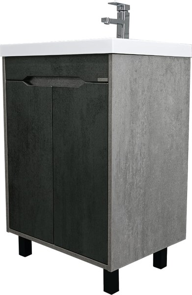 Тумба под умывальник Домино Classica 60 Loft без ящика DL5606T (бетон) - фото