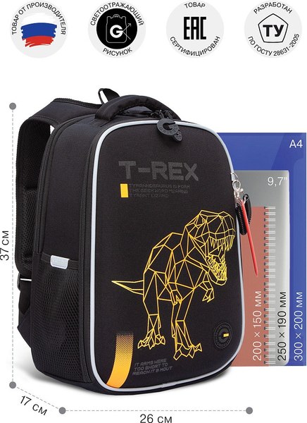 Школьный рюкзак Grizzly RAw-595-1