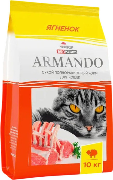 Сухой корм для кошек Armando Полнорационный со вкусом ягненка - фото
