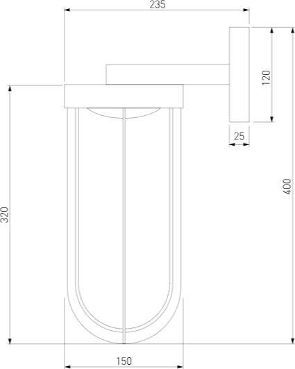 Бра уличное Elektrostandard Ritz 35183/D