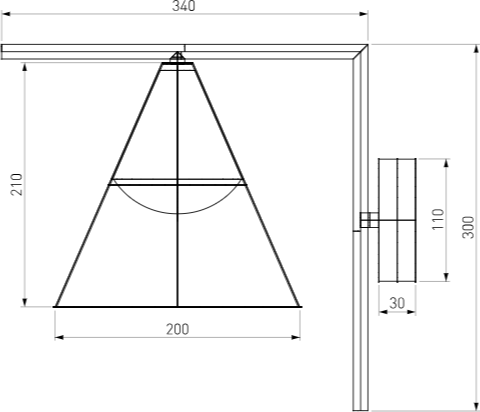 Бра уличное Elektrostandard Bevel 35184/D