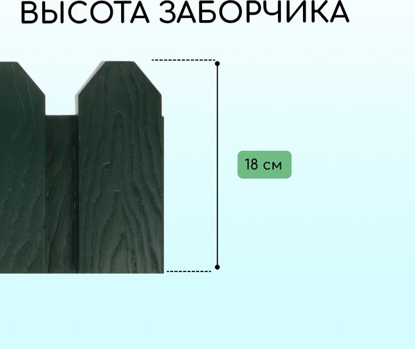 Изгородь декоративная Мастер Сад Дачник 18x300см 6 секций / 2152300