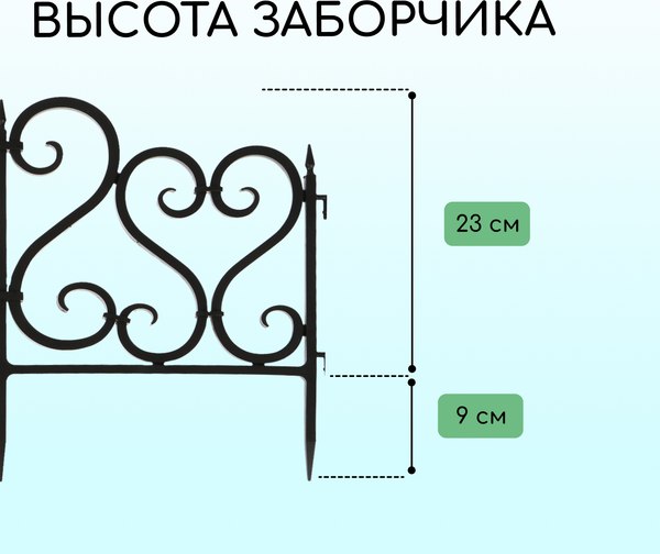 Изгородь декоративная Мастер Сад 32x300см 6 секций / 2152307