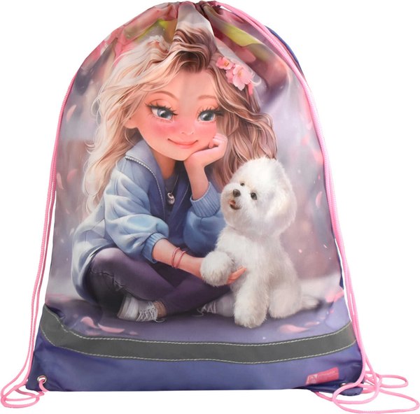 Мешок для обуви Феникс+ Блондинка с собачкой / 69192 - фото