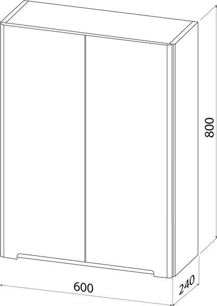 Шкаф для ванной IDDIS Edifice EDI60W0i97