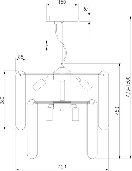 Люстра Евросвет Claire 60170/8