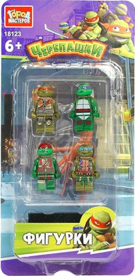 Элемент конструктора Город мастеров Супер герои черепашки / 18123-ZH - фото