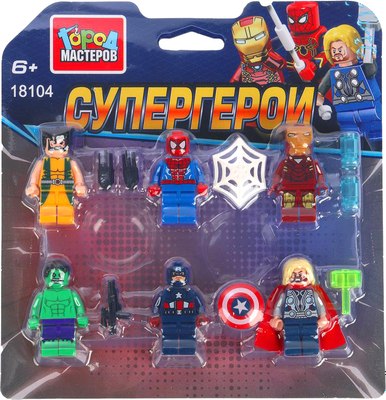 Элемент конструктора Город мастеров Фигурки супер герои / 18104-ZH - фото