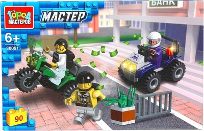 Конструктор Город мастеров Погоня за вором / 30091-JS - фото