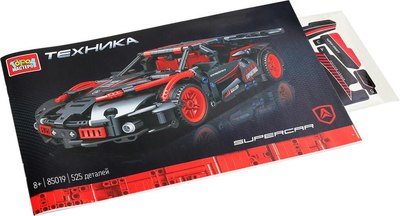 Конструктор инерционный Город мастеров Суперкар / 85019-ZH