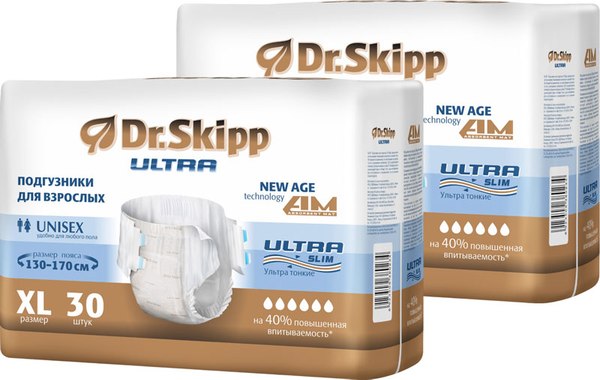 Подгузники для взрослых Dr.Skipp Ultra XL