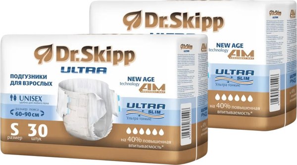 Подгузники для взрослых Dr.Skipp Ultra S