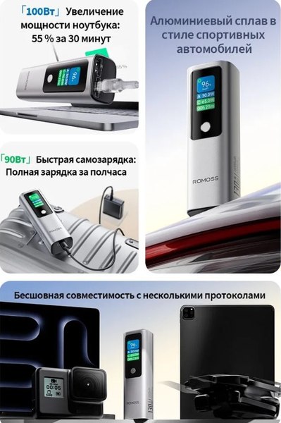Портативное зарядное устройство Romoss PPU10