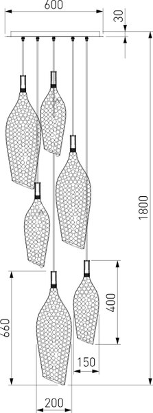 Люстра Евросвет Ruche 90352/6