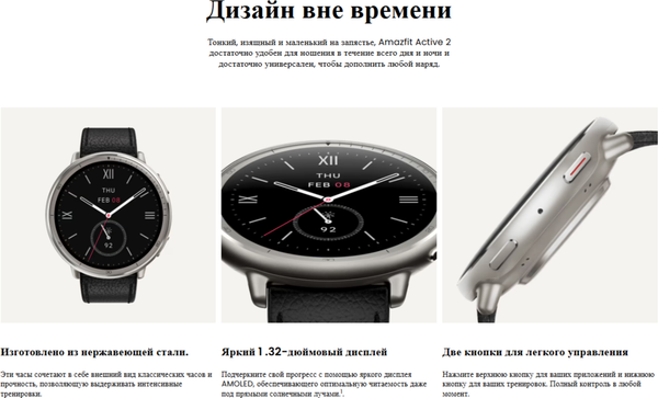 Умные часы Amazfit Active 2R A2437