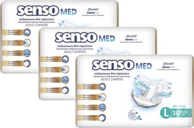 Подгузники для взрослых Senso Med Standart L - фото