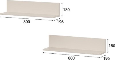 Комплект полок NN мебель Калипсо